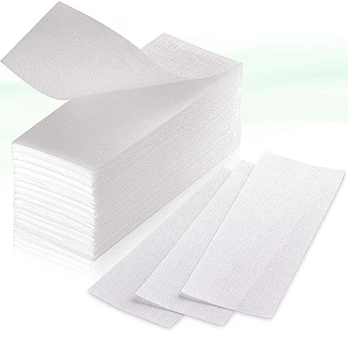 150 Wax Strips - Non Woven Fleece Stripes For Warm Wax And Sugar Paste - Skin-friendly And Tear-resistant Hair Removal For Any Type Of Depilation On The Leg, Chest, Back, Intimate Area And Face PA