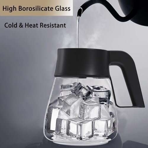 10-Cup Coffee Pot Replacement for Ninja Coffee Maker CM400 CM401 CF090 CF091 CM300 CP300 CP301 Glass Carafe Replacement with Brew-Through Lid Sturdy Handle