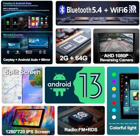 10th Car System & 5G WiFi6(1201Mbps) for Jeep Wrangler Radio,Upgrade10.2 Inch Car Stereo GPS Navigation for JK Compass,Carplay Android Auto Mirroring Airplay SWC 1080P