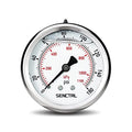 0-160 Psi Glycerin Liquid Filled Air Pressure Gauge, 2.5" Dial Size, 1/4" NPT Back Mount, Stainless Steel Case, for Water Pump, Tire, Large Air Compressor, Well, RV Regulator Pressure Test