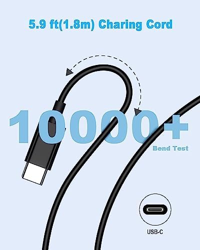 109W USB C Power Adapter, Type C Power PD Wall Fast Charger Compatible with Mac Book Pro, Dell Latitude, Lenovo, Huawei Matebook, HP Spectre, Acer Chromebook and Any Laptops or Smart Phones 1