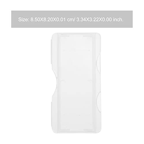 100pcs Boxes Clip Science Slides Container Plastic Slide Storage Holders Microscope Slides Microscope Slide Holding Gadgets specimens Slide Holder Shell Single pp
