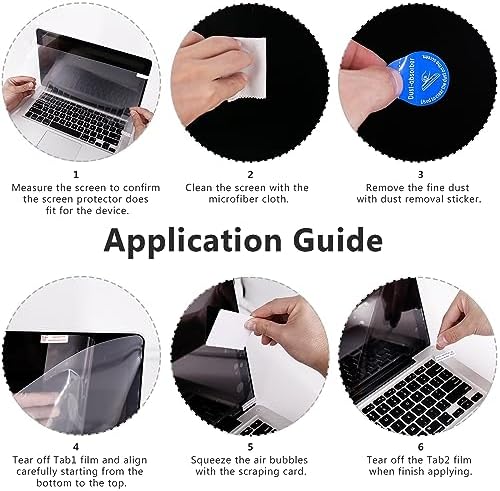 (2-Pack 17.3 inch HD Crystal Clear Screen Protector Compatible with HP/ASUS/Lenovo/Dell/Acer/Samsung/SGIN, Anti-Scratch Anti-Fingerprint 17.3 inch Laptop Screen Protector