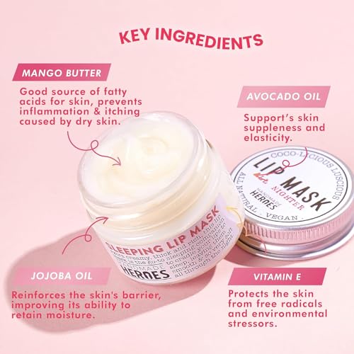 100% Natural Lip Scrub Vegan Conditioning Coconut Lip Exfoliator Gentle Exfoliant Sugar Lip Polish and Lip Exfoliator Scrubber for Chapped and Dry Lips (Lip Scrub and Lip Mask Gift Set)