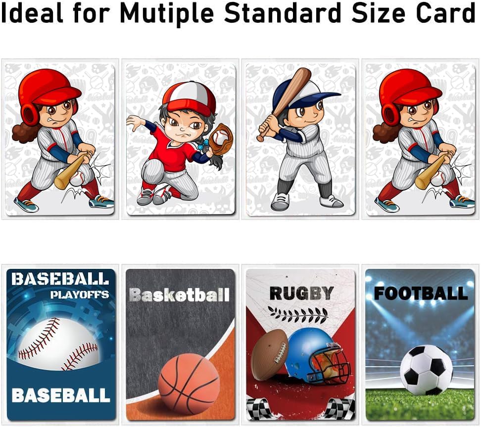 1000 Pcs Card Sleeves for Trading Cards, Soft Clear Baseball Card Sleeves Card Protectors Penny Sleeves Fit for Baseball Cards, Sports Cards, MTG Cards (66mm×91mm)