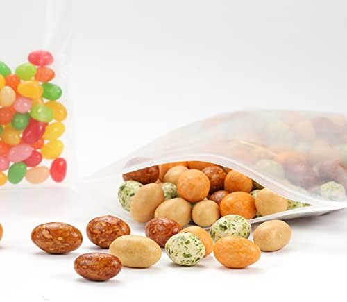 100 PCS 4" x 6" Thick 4 Mil Clear Zip Poly Bags Plastic Reclosable Zip Seal Lock Bags Heavy-Duty Photo Cards Snacks Seeds Zipper Bag
