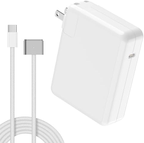 140W USB-c Power Adapter Charger for Mac Book Pro 14 16 inch 2021 2023 M1 M2, Mac Book Air 13 15 inch M2 M3 2022 2023 2024, 6.6 FT Braided Magnetic USB-c to Mag 3 Cable LED Indicator