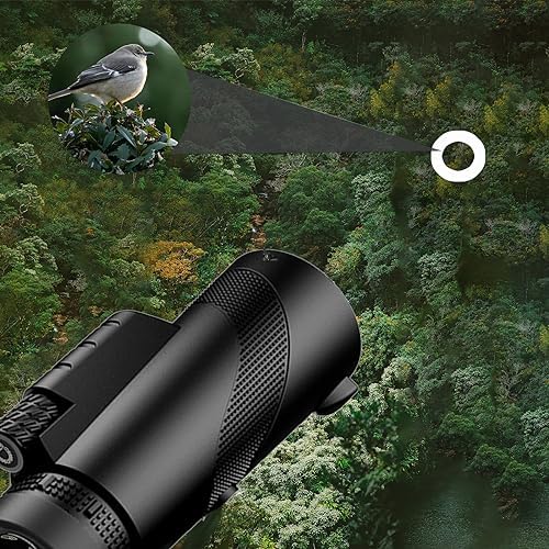 12X50 monocular Telescope, Compact Designed for Bird Watching, Hiking, 12x Magnification, Black