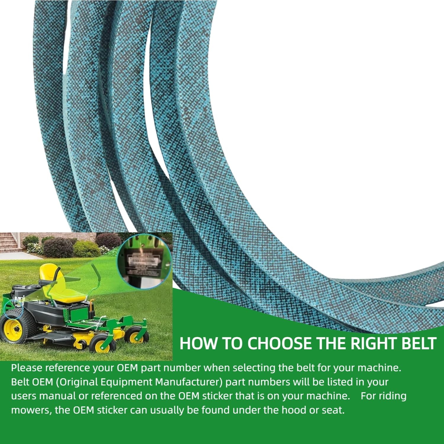 1/2" X 69.125" Mower Transmission Drive Belt for Cub Cadet Craftsman Troy-Bilt 954-05874, 754-05874, Ultima ZT1 ZT2 ZT3 Zero-Turn Mower