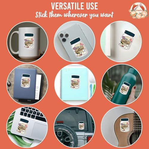 (3Pcs) Books Anti-Depressants Matte Sticker Reading Lover Nerd Book Addict Bookish Decal Waterproof Vinyl Stickers Adult for Laptop Kindle Tumbler Water Bottle Mug Phone Notebook - Size 3”x2”
