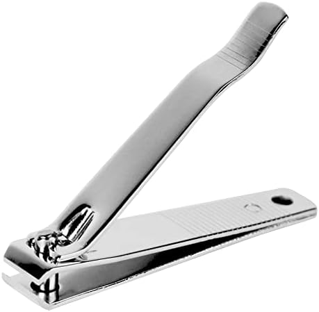 11pcs Large Beauticom Stainless Steel Straight Nail Clipper - Professional Ultra Sharp Sturdy Silver Finger Nail and Toe Nail Cutters for Acrylic Nails Grooming Manicure