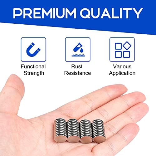 120Pcs Small Magnets, 10x2mm Rare Earth Magnets, Tiny Neodymium Fridge Magnets for Crafts, Small Strong Round Magnets for Refrigerator, Whiteboard, Crafts and Kitchen Cabinet, Office Magnets