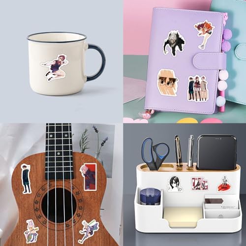 110pcs Dan Da Dan Stickers Ken Takakura Momo Ayase Waterproof Cartoon Stickers for Water Bottles Skateboards Luggage Snowboard Gift for Fans