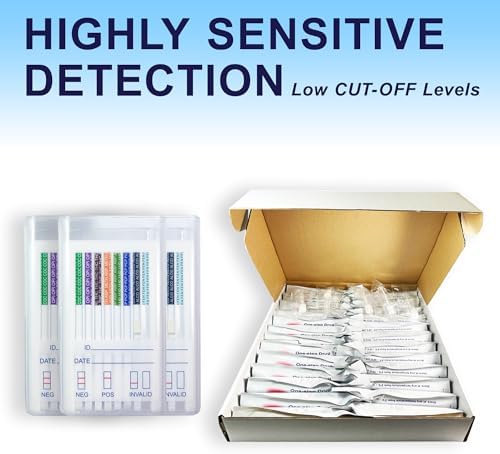 10 Panel Test Oral Saliva Screening Kit – Rapid Home Mouth Swab Test Kit Multi Screening Kit Ideal for Home Use