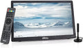 14" Small Portable TV for RV, Kitchen, Bedroom - Use TV Stand or Mount to Wall - Includes Built-in Battery & Car Charger for Boat, Camping - Digital Tuner gets HD Channels - Roku, Firestick Compatible