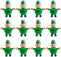 12Pcs St Patrick's Day Mini Leprechaun Toys,Squeeze Porcupine Toys Stress Relief Fidget Toy for Kids Boys St Patrick's Day Party Favor,Home Decor(Child)