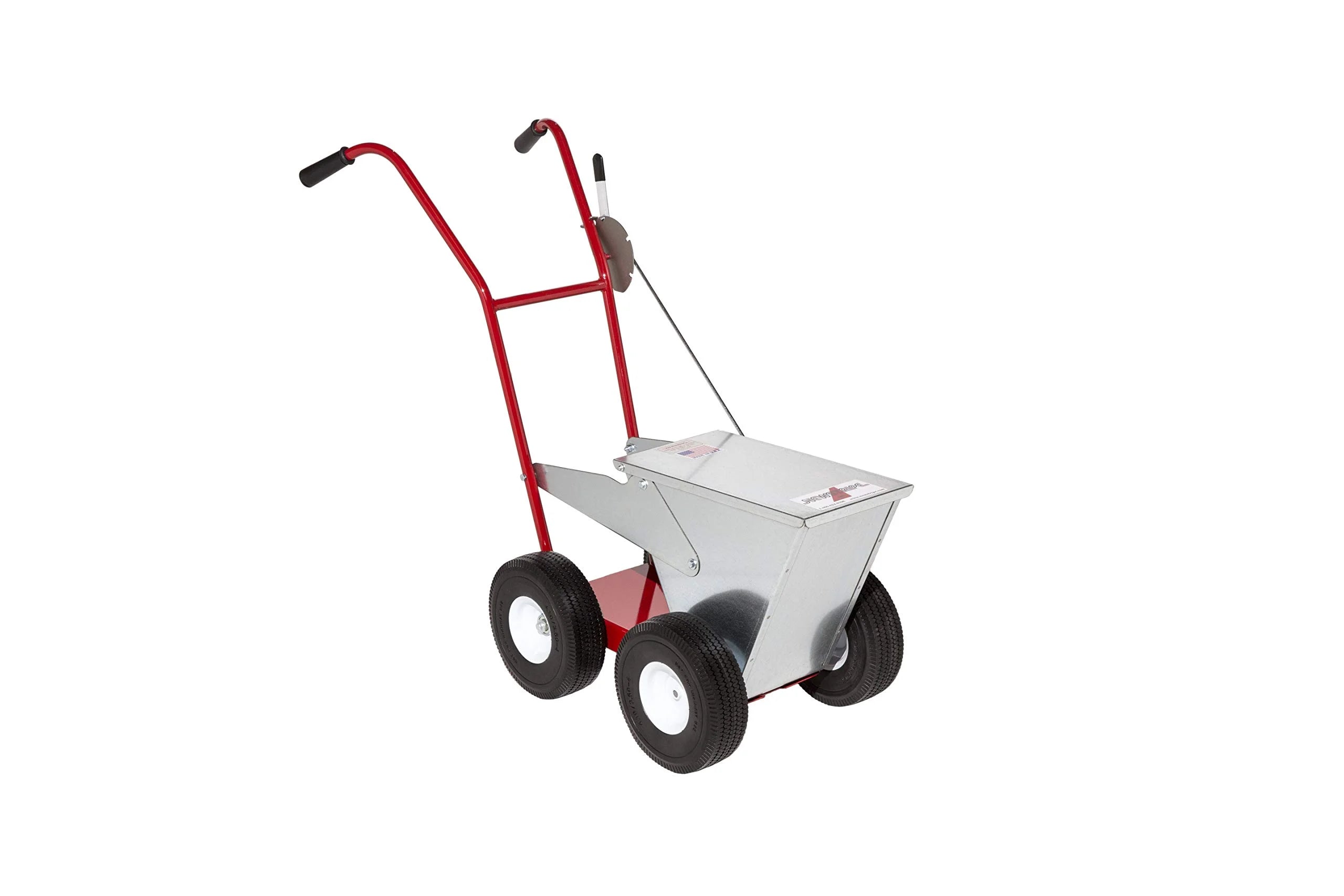 Newstripe NewLiner HD 50 lb Heavy Duty Dry Line Marker (Part #10001744) | Precision 2" or 4" Lines | Galvanized Steel | 10" Pneumatic Tires | For Baseball, Tracks & Events | Made in USA