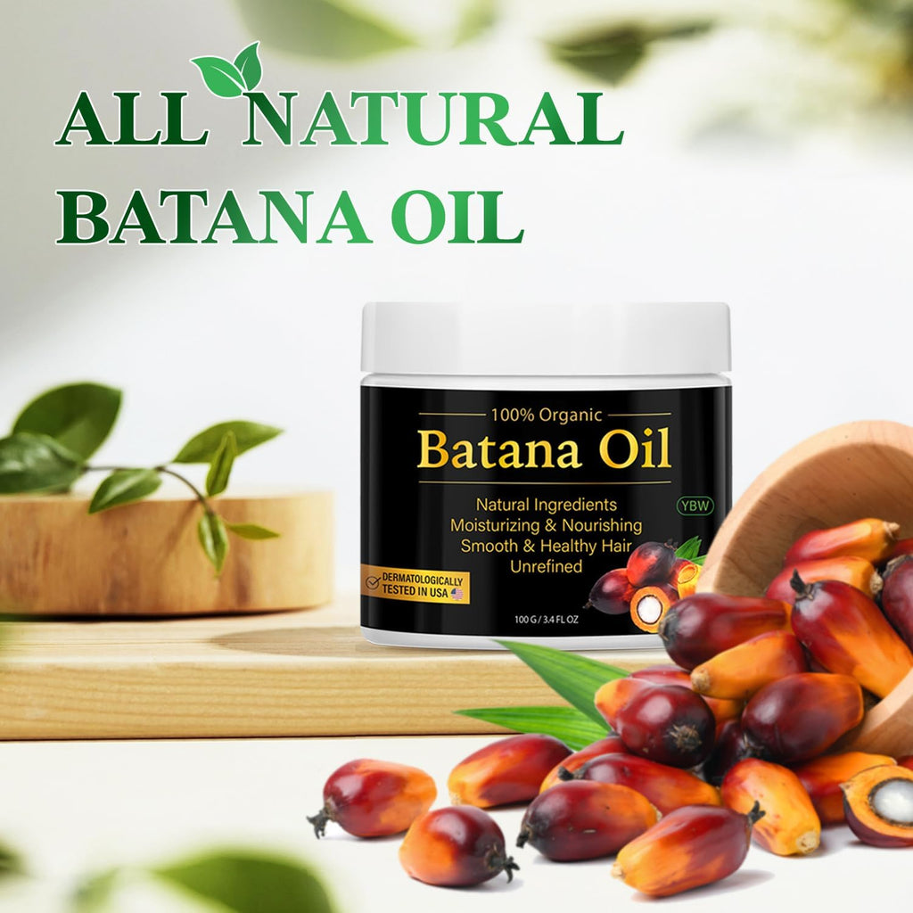 100% Natural Batana Oil for Hair Growth and Nourishment, Natural Batana Oil to Prevent Hair Loss, Eliminates Split Ends for Men & Women,Batana Hair Cream for Men & Women