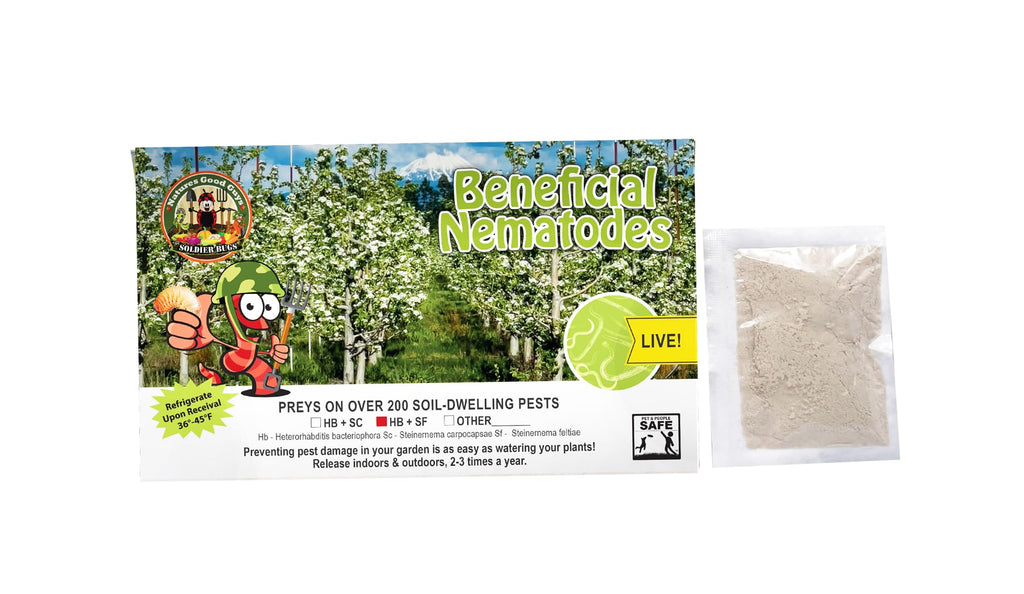 10 Million Live Beneficial Nematodes Hb & Sf - Kills Over 200 Different Species of Soil Dwelling and Wood Boring Insects.