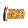 10Pairs Amass XT30 Connector Male Female XT30U Bullet Plug Heat Shrink for Battery ESC Charger Lead
