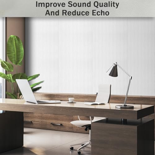 10 Pack Acoustic Panels,47.2x23.6x0.4 inch Acoustical Wall Panels,Large Soundproof Panels,Self-Adhesive Sound proof panels for walls,Acoustic Treatment for Recording Studio&Office Vertical,Black