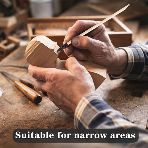 100 Pcs Sanding Sticks, 280 Grit Matchsticks Sanding Twigs, Fine Detailing Sanding Tools for Tight Spaces Plastic Models Wood, 5.4 x 0.2 Inch