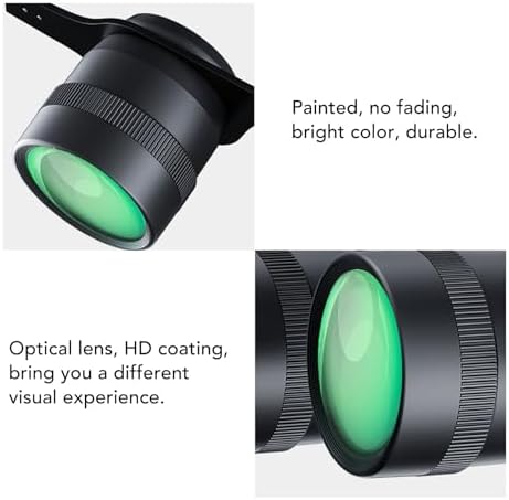10X Binocular Glasses Hands , Fishing Magnifying Glasses with 3 Color Filters, Outdoor Fishing Binoculars Telescope for Outdoor Hunting Bird Watching Sightseeing Concerts