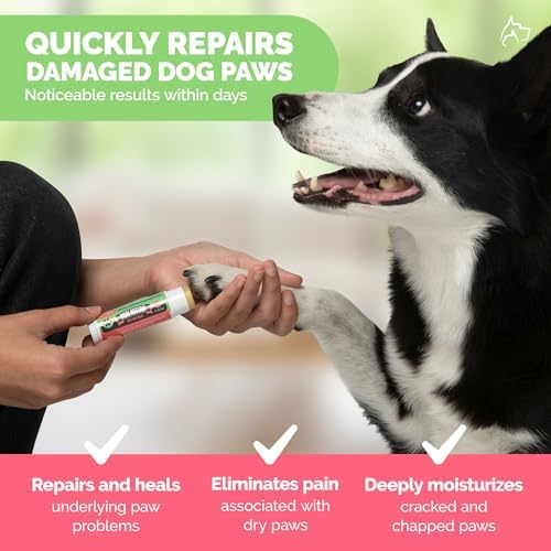 0.5oz Jumbo Dog Paw Balm Hydrates and Protects Damaged Dog Paws