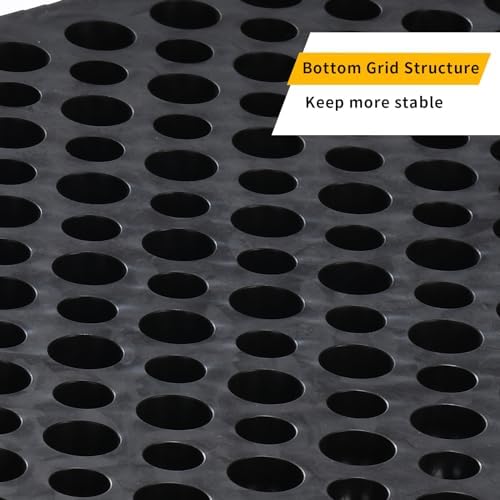 1.2" Rise Rubber Threshold Ramp for Doorways,Non-Slip Surface for Wheelchair Scooter Stroller,1500 LBS Capacity,Cuttable and Adjustable Size