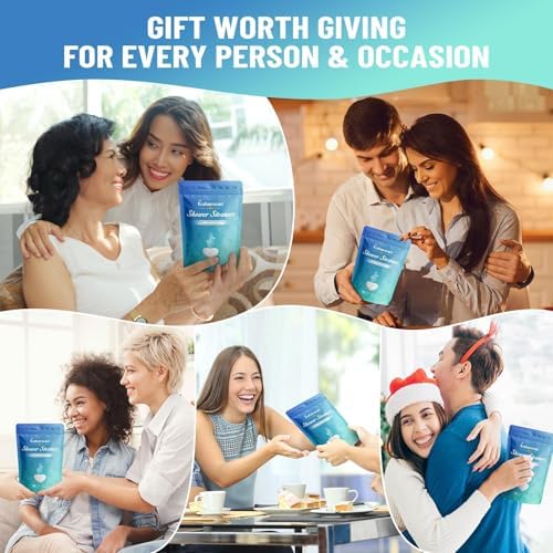 10 Tablets Shower Steamers Aromatherapy-Relaxation Christmas Gifts for Women,Luxury Shower Bombs Self Care for Wife, Cute Return Gifts for Thanksgiving Day,Gifts for Her Spa Experience