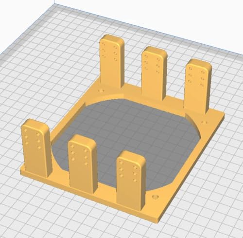 120mm Fan Bracket for Computer 5.25 Inch Drive Bay | PC Fan Mount | 3D Printed PC Accessories | Replace Optical Drive with fan (Marble)