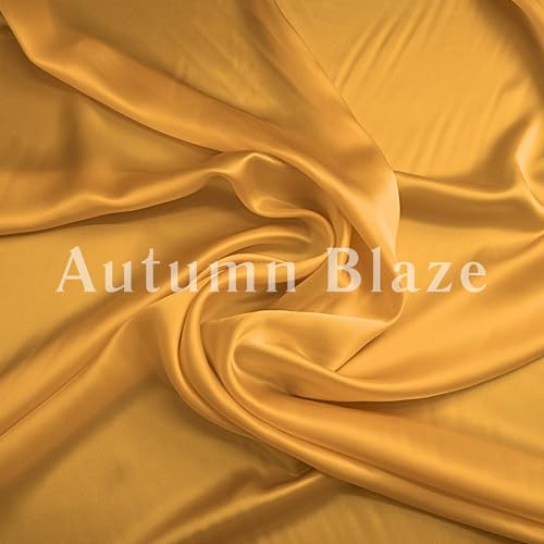 100% Pure Silk Bonnet for Sleeping Women - Reversible Mulberry Silk Hair Wrap - Satin Sleep Bonnet for Black Women - Silk Bonnet Satin Head Wrap for Sleeping - Made in USA (Amber Yellow and Black)