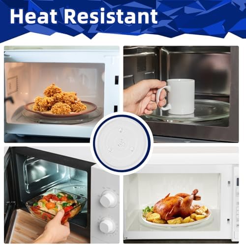 10.5 inch Glass Turntable for Microwave Hamilton Beach HB-P90D23, 252100500497, Emerson MP-P23, 10.5" Microwave Plate Replacement GE WB48X21336, 0.9 Cu Ft, RV 10 1/2 inch Removable Turntable