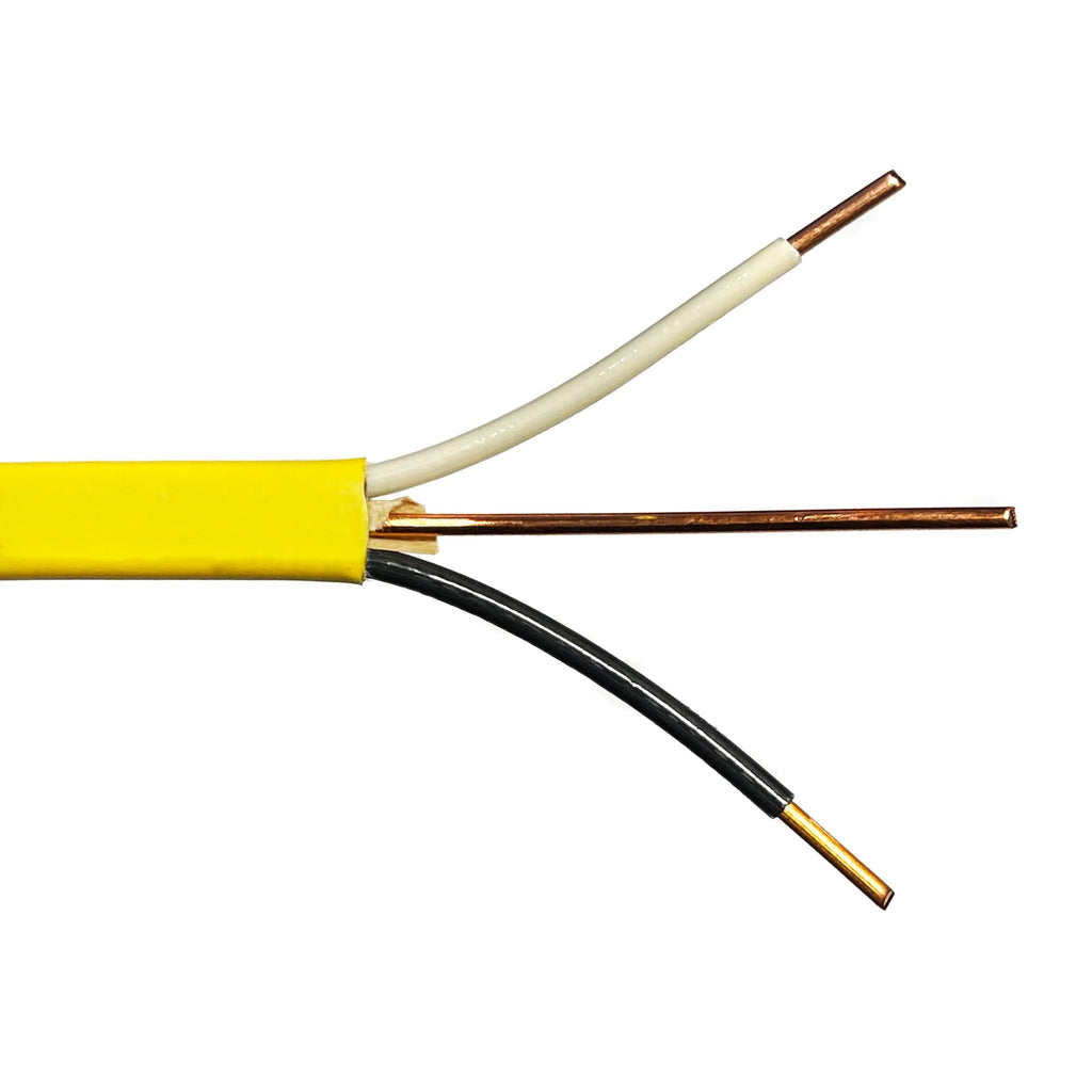 2025 Unbranded* 250-Ft Roll 12-2 AWG NM-B Gauge Indoor Electrical Copper Wire Ground Cable, WHITE (/2)