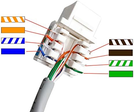 1 Port CAT6 Ethernet Punch Down Jack Wall Plate with Tool - 1 Gang Cat 6 RJ45 Keystone Jack Punchdown Cover Plate for CAT7/CAT6/CAT5e Network Cable - White