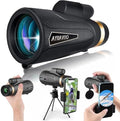 12x60 Monocular Telescope with Smartphone Holder & Upgraded Tripod, High Powered SMC & BAK4 Scope, Birthday Gifts for Men Dad Him Husband Teen, White Elephant Gift, Outdoors Survival Hiking Gear