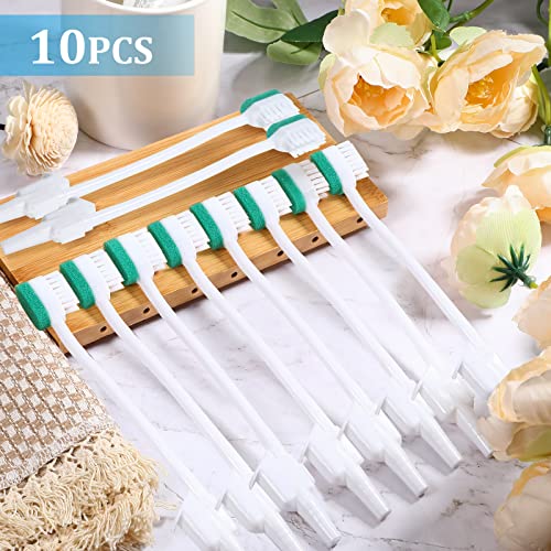 10 Pcs Suction Swab Toothbrush Care Swab Suction Toothbrush Disposable Oral Swabs Toothbrush for Suction Machine Sponge Disposable Individually Wrapped for Elderly Adults Oral Dental Mouth Care