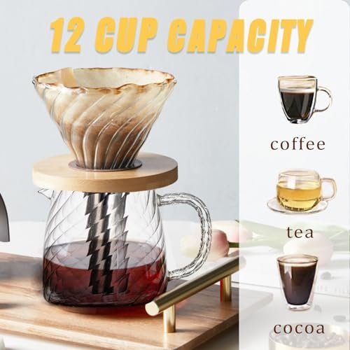 12 Cup Coffee Pot Replacement for Ninja CE251 CE250 CE200 CE200C CE201 CE201C Coffee Maker Glass Carafe