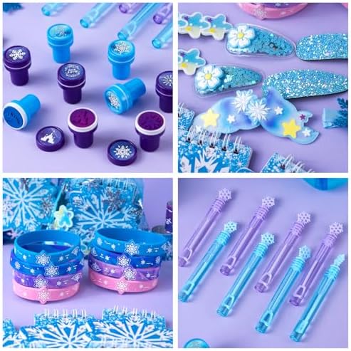 130 Pcs Frozen Party Favors Birthday Supplies for Girls Kids, Gift Bags Frozen Filler Goodie Bag Stuffers Frozen Birthday Party Supplies