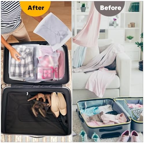 14x18 Inch Clothes Packaging Bags for Shipping, 50Pcs 2 Gallon Frosted Zipper Clothing Packaging Bags for small business, Clear Apparel Bag for Winter clothes, blankets, backpack | No Vent Holes