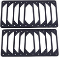 10pcs 120mm Black Anti-vibration Rubber Fan Gasket Silicone Shock Proof Absorption Pad For Computer PC Case