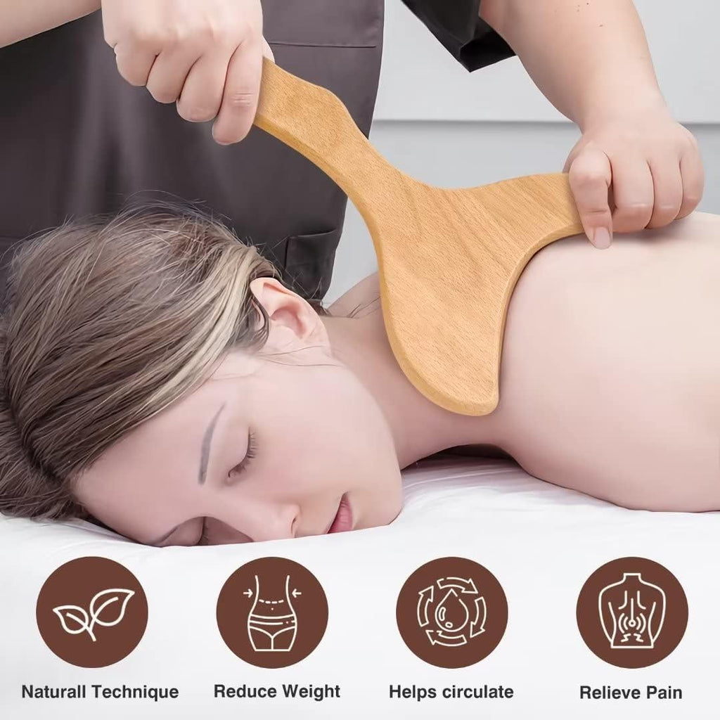 10-in-1 Wood Therapy Massage Tools Massager Wooden Massager for Body Shaping Massage Tool Set Wood Therapy Tools for Relieving Muscle Pain Body
