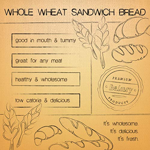 100% Whole Wheat Bread Sliced - 3 Pack - 16 oz per Loaf | Delicious Sandwich Bread | Kosher Bread | Dairy & Nut Free | Stern’s Bakery