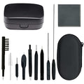 12 Pieces Hearing aid Cleaning Kits, Hearing Amplifier Brush Tools with Wax Loop and Magnet Suitable for Earbuds,Headphones,Airpods Cleaner Brush Kits with Storage case