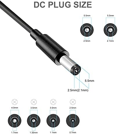 12V AC Power Adapter Cord fits for Yamaha Keyboard PSR, YPG, YPT, DGX, DD, EZ, P Digital Piano and Portable Keyboard Series (PA130 PA150 YPG-235 YPT-230 YPT-400 and More)