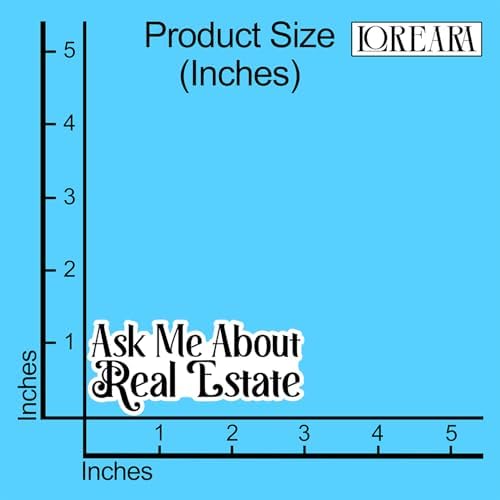 (3Pcs) Ask Me About Real Estate Sticker Vinyl Waterproof Decals for Tumbler Vinyl Sticker for Water Bottle Laptop Phone Case Kindle Notebook Hard Hat Gifts for Women Men Size 3x1.3 Inches
