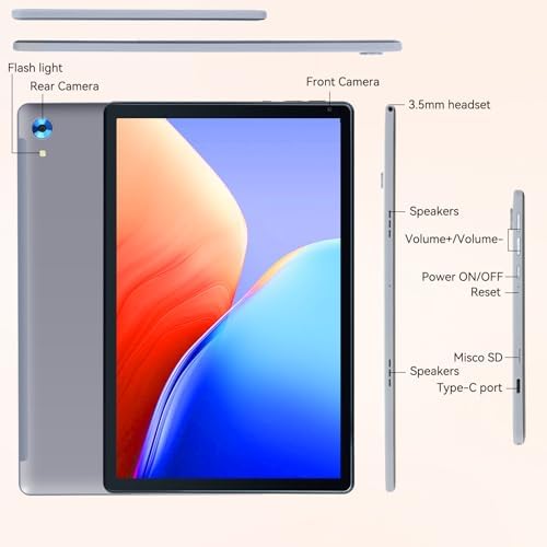 10.1" Android Tablet +Protective Case Bundle
