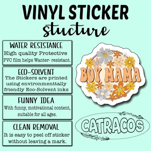 (3Pcs) Boy Mama Sticker, Decal Gift for Mom Mama Grandma Nana Funny Mama Decorate Books Laptop Phone Water Bottles Kindles Stickers Tumbler Sticker Waterproof Vinyl Decorate Sticker 3" Inch
