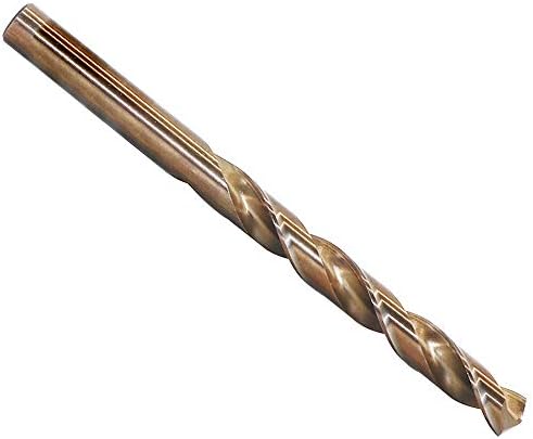 11mm Metric M35 Cobalt Steel Extremely Heat Resistant Twist Drill Bit of 1pcs with Straight Shank to Cut Through Hard Metals Such as Stainless Steel and Cast Iron, 5% Cobalt M35 Grade HSS-CO
