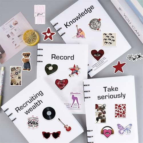 100PCs Downtown Girls Stickers, Fashion Ins Retro Vintage Stickers, Vinyl Decals & Stickers for Laptop, Hydro Flask, Water Bottle Stickers for Kids, Toddlers, Teens, Party Supply(Downtown100)
